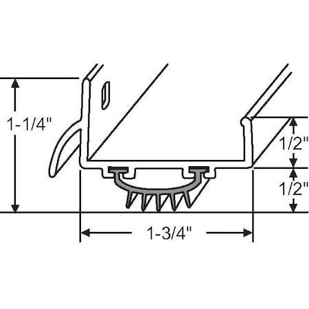 Strybuc 1-3/4in DOOR SHOE W:DRIPGUARD 19-702A